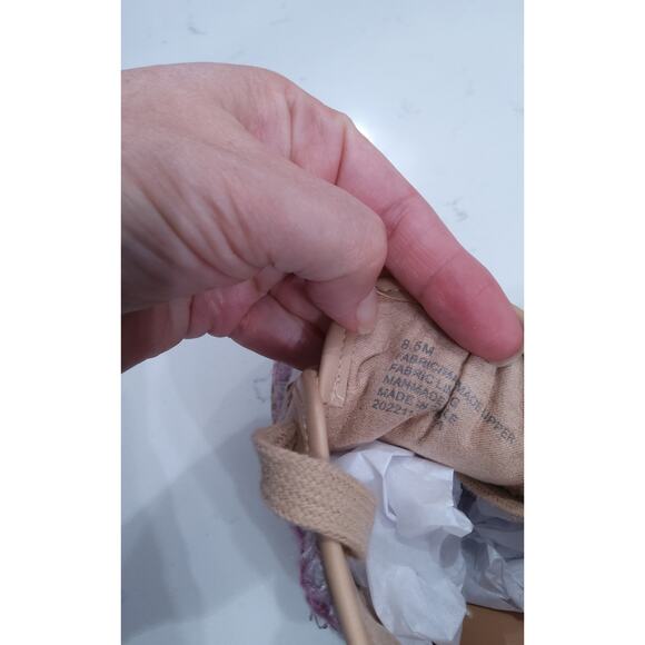 Womens Sandbar crochet espadrill shoes boho granny square tie comfortable sz 8.5 - Picture 7 of 7